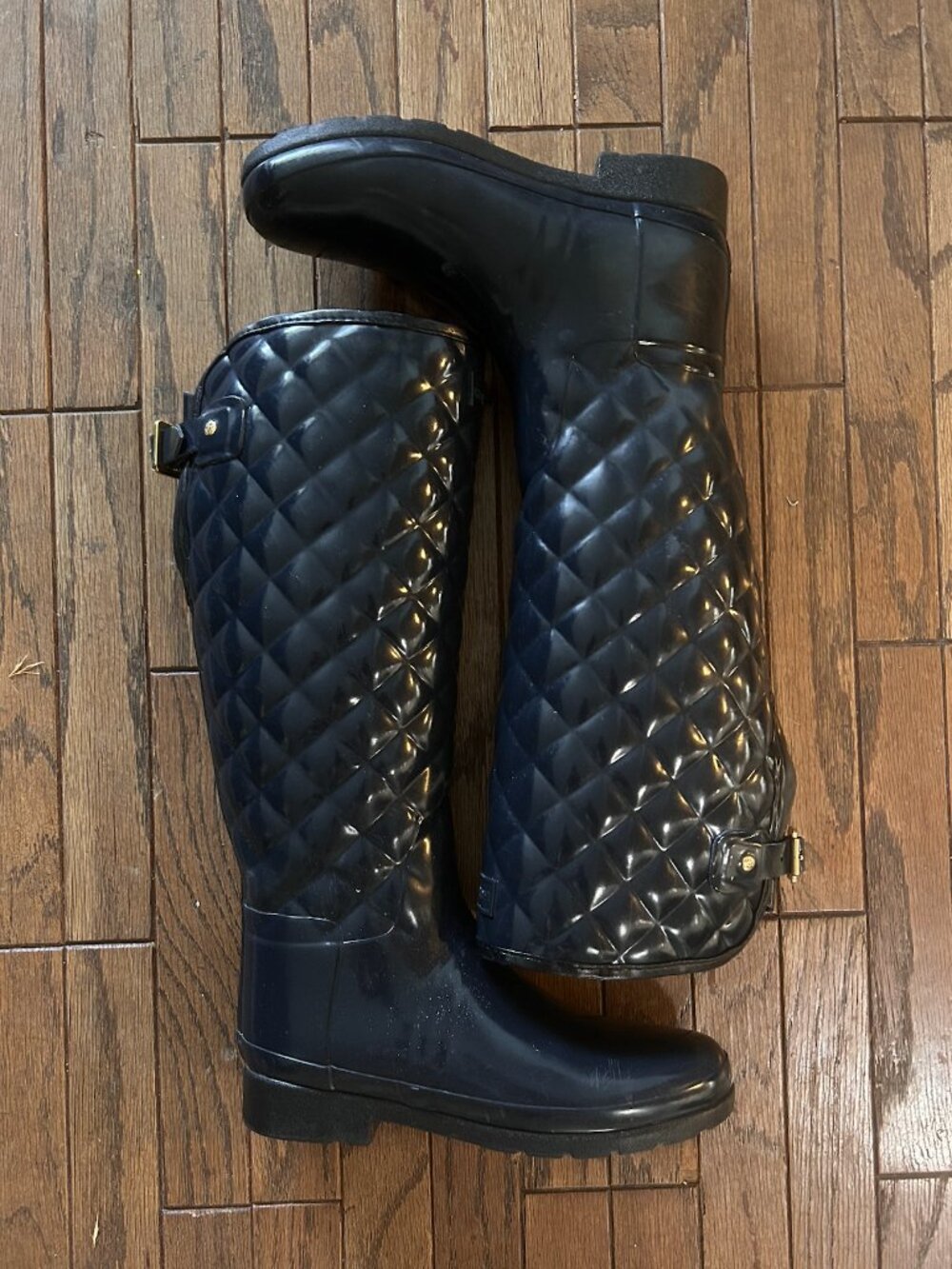 Hunter Rain Boots – Navy Quilted – Size 8